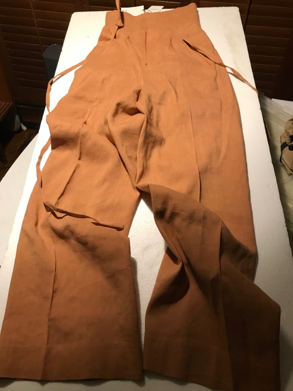 NWT JACQUEMUS l’amour womens pants terracotta 34